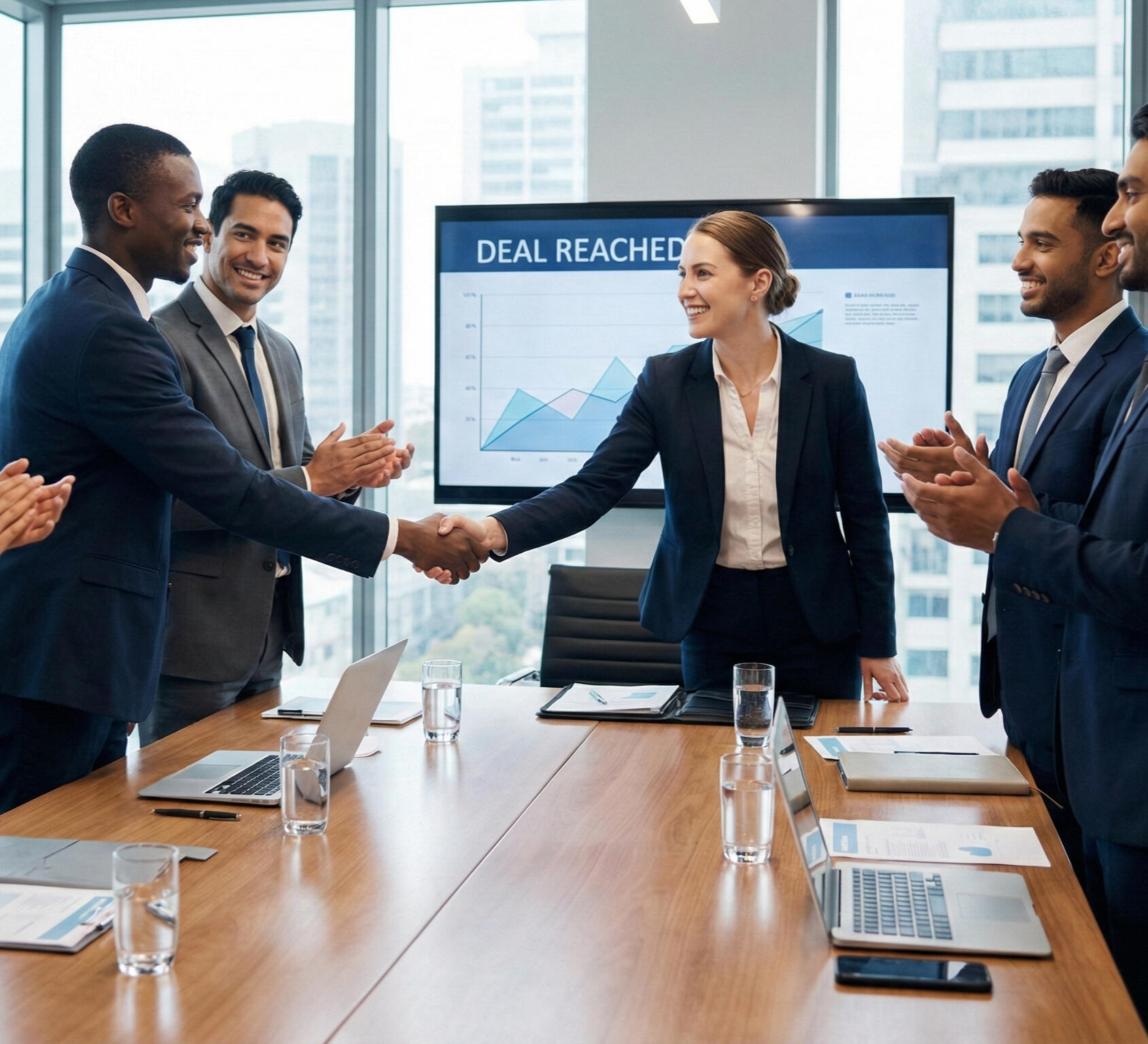 Parties engaged in a negotiation